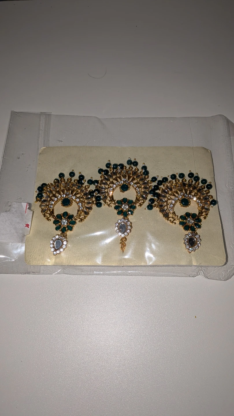 Gold and Green Statement Jewellery Set