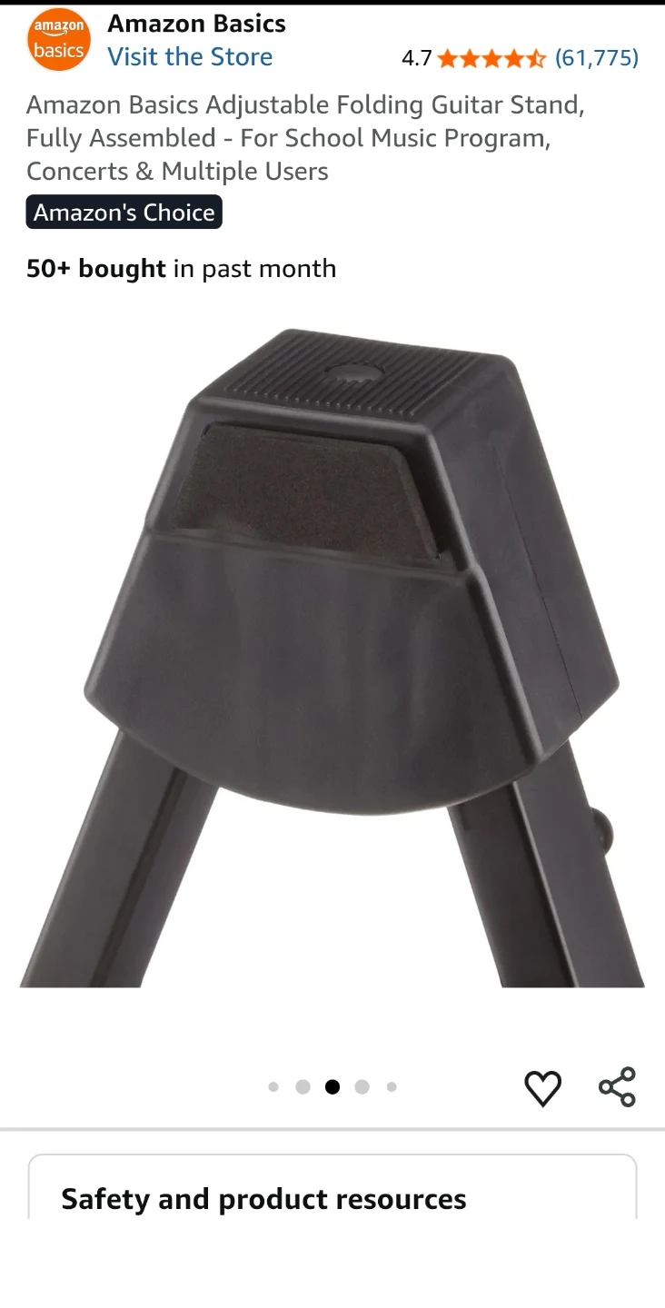 Adjustable Folding Guitar Stand - photo 5