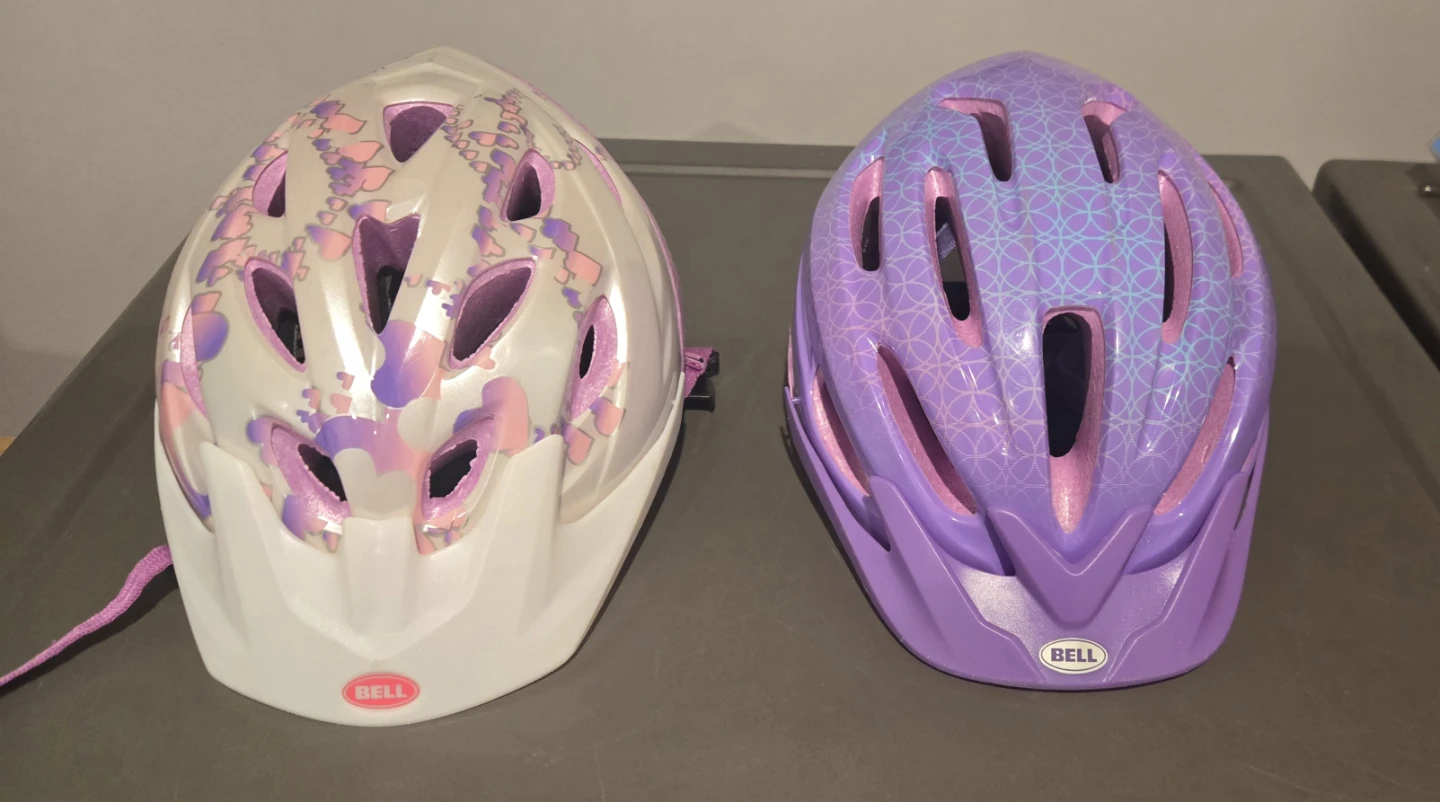 Bell Child Bike Helmets - Purple & Pink
