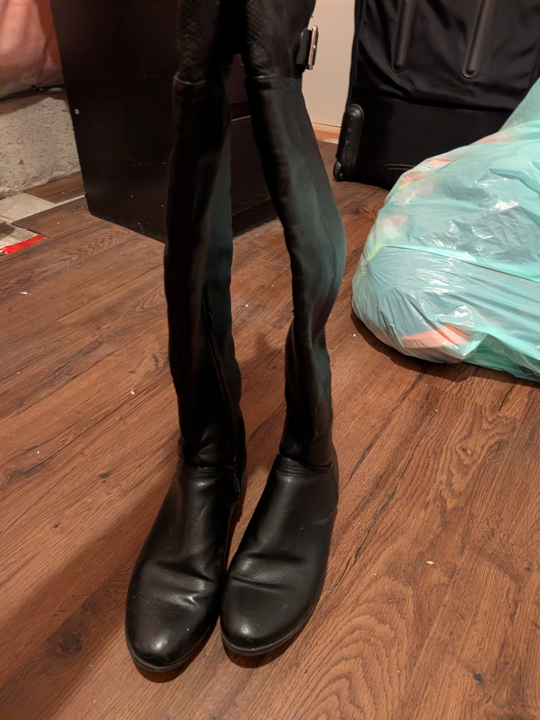 Black Leather Knee-High Boots and other shoes - photo 4