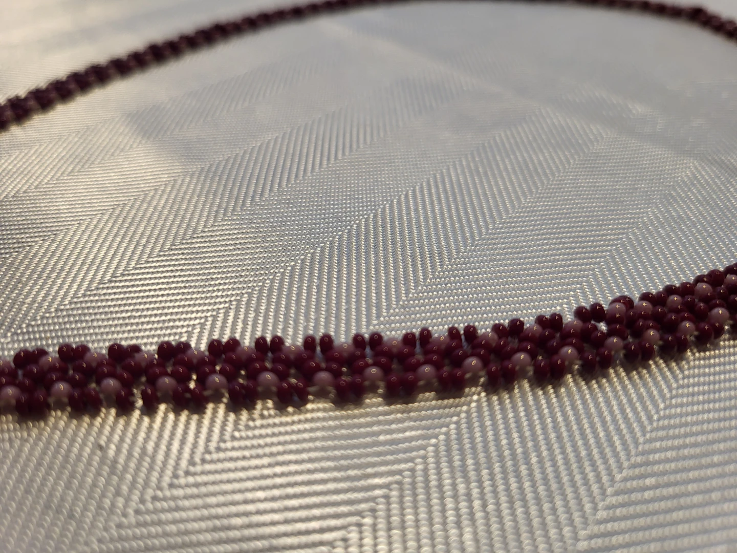 Vintage, Hand Beaded Pendant Necklace - photo 4