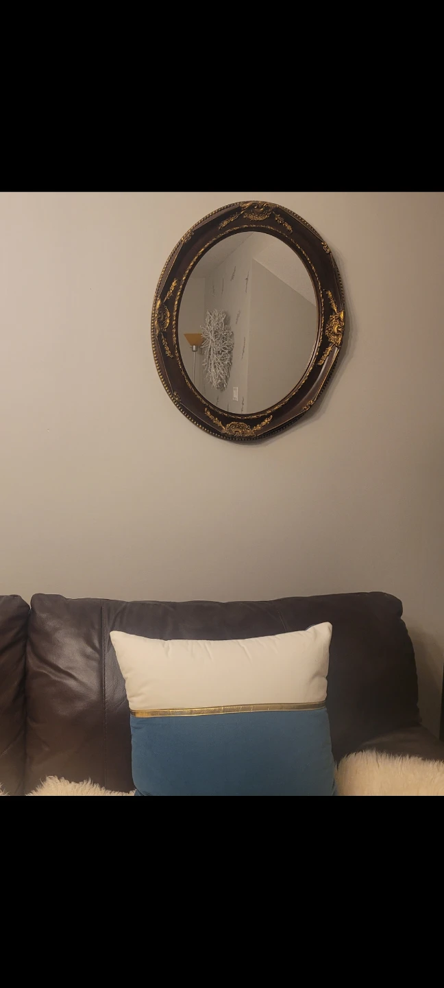 Ornate Oval Wall Mirror - photo 3