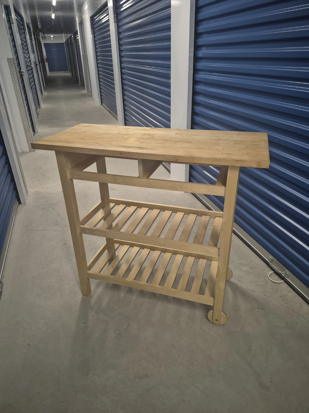 Wooden kitchen bar cart