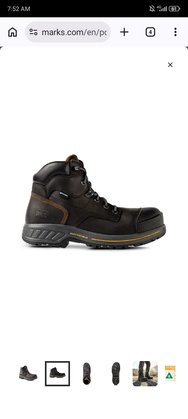 Timberland PRO Men's Composite Toe 6 Inch Work Boots SIZE 9 - photo 3