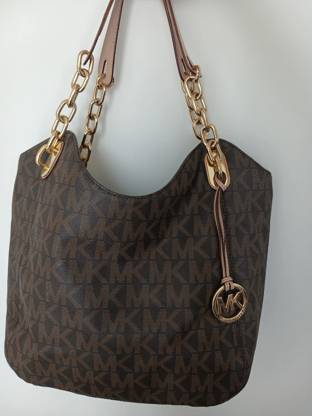 Michael Kors Brown Monogram Shoulder Bag