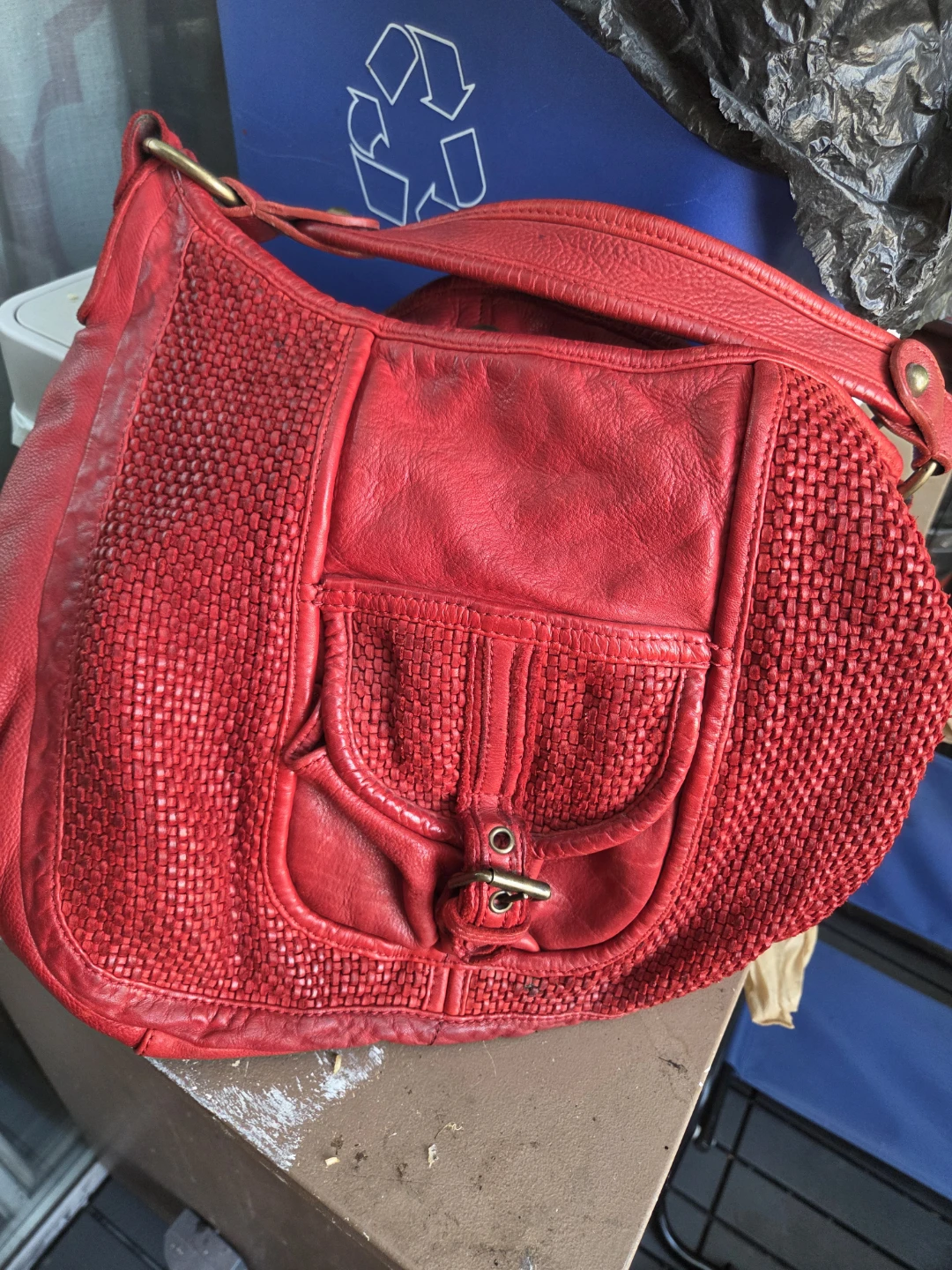 Red Leather Hobo Bag - photo 2