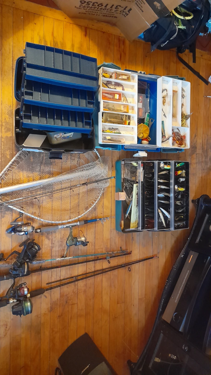 Fishing Rods, Reels, Tackle Box, and Net - photo 2