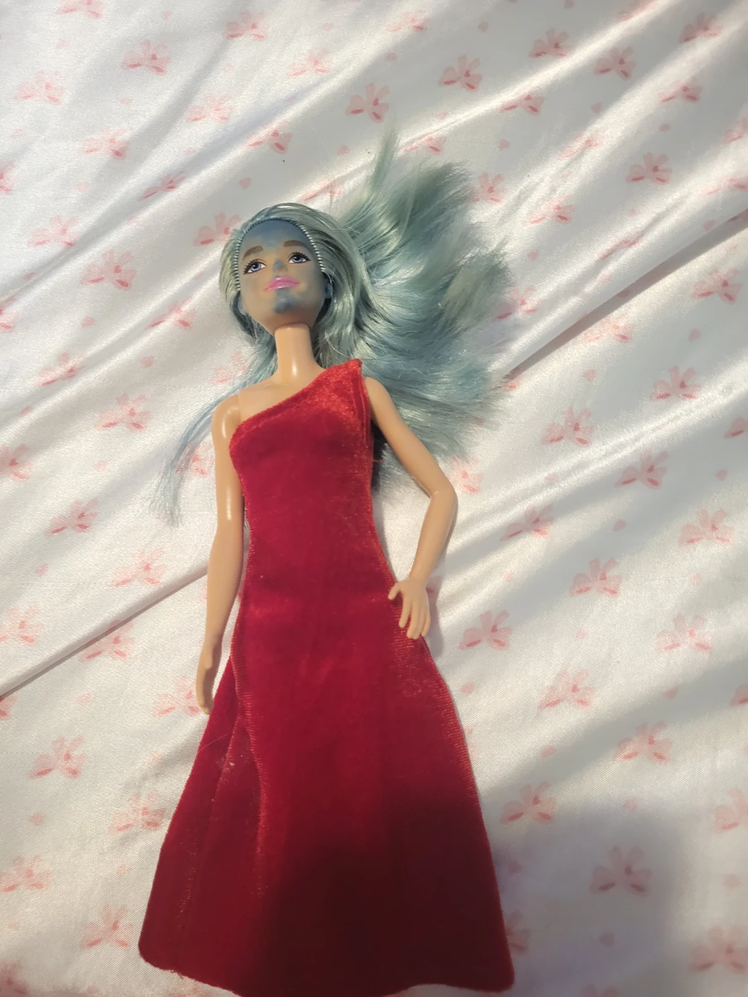 Barbie Doll in Red Gown