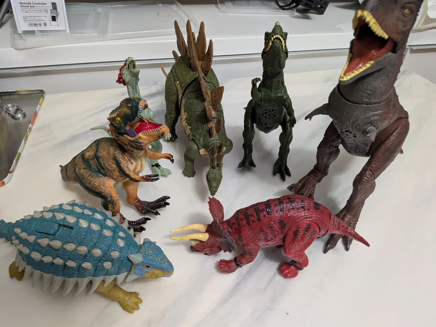 Dinosaur Toy Figures Sounds and Lights