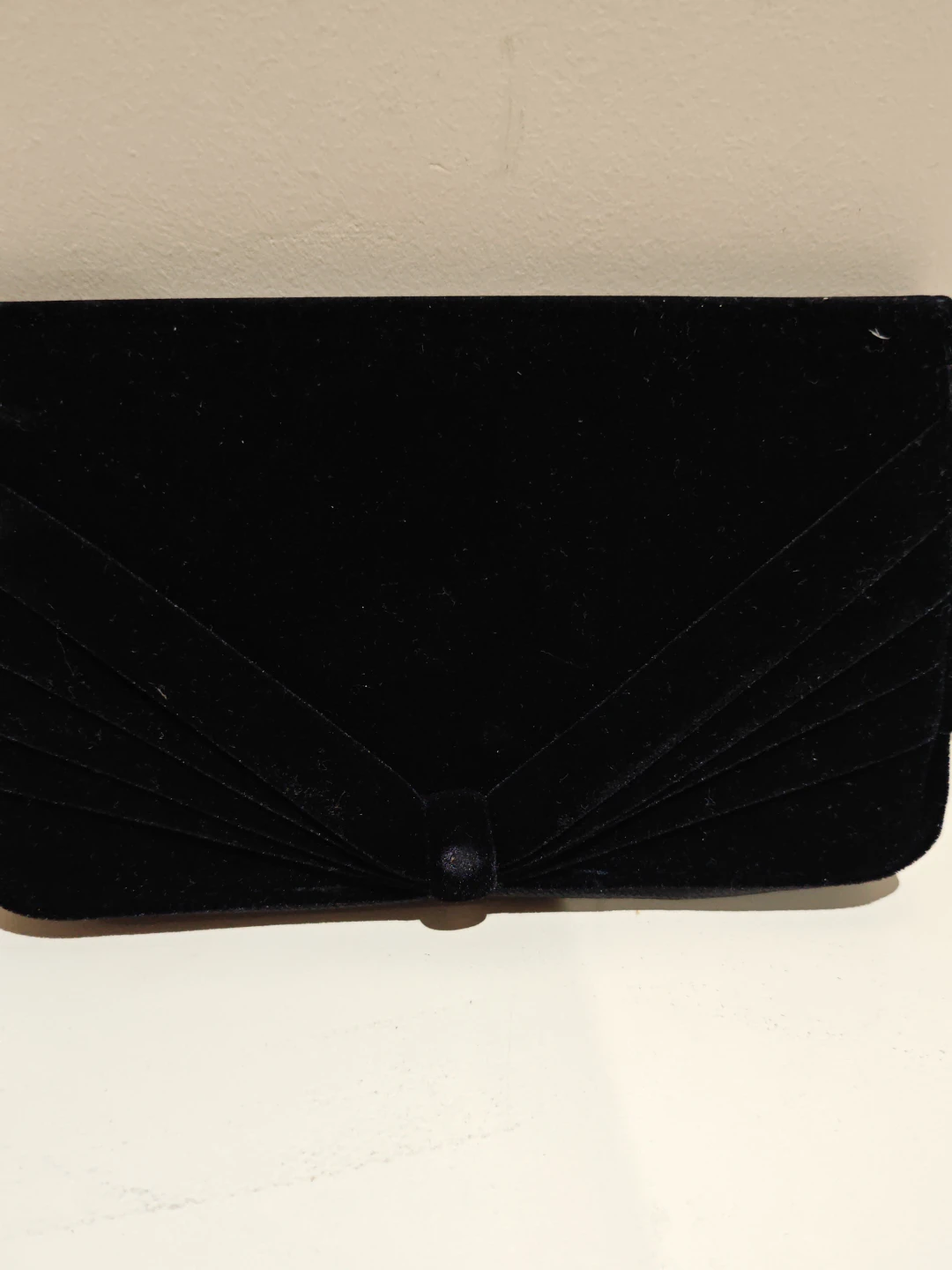 Giorgio Armani Black Velvet Clutch/Wallet - photo 3