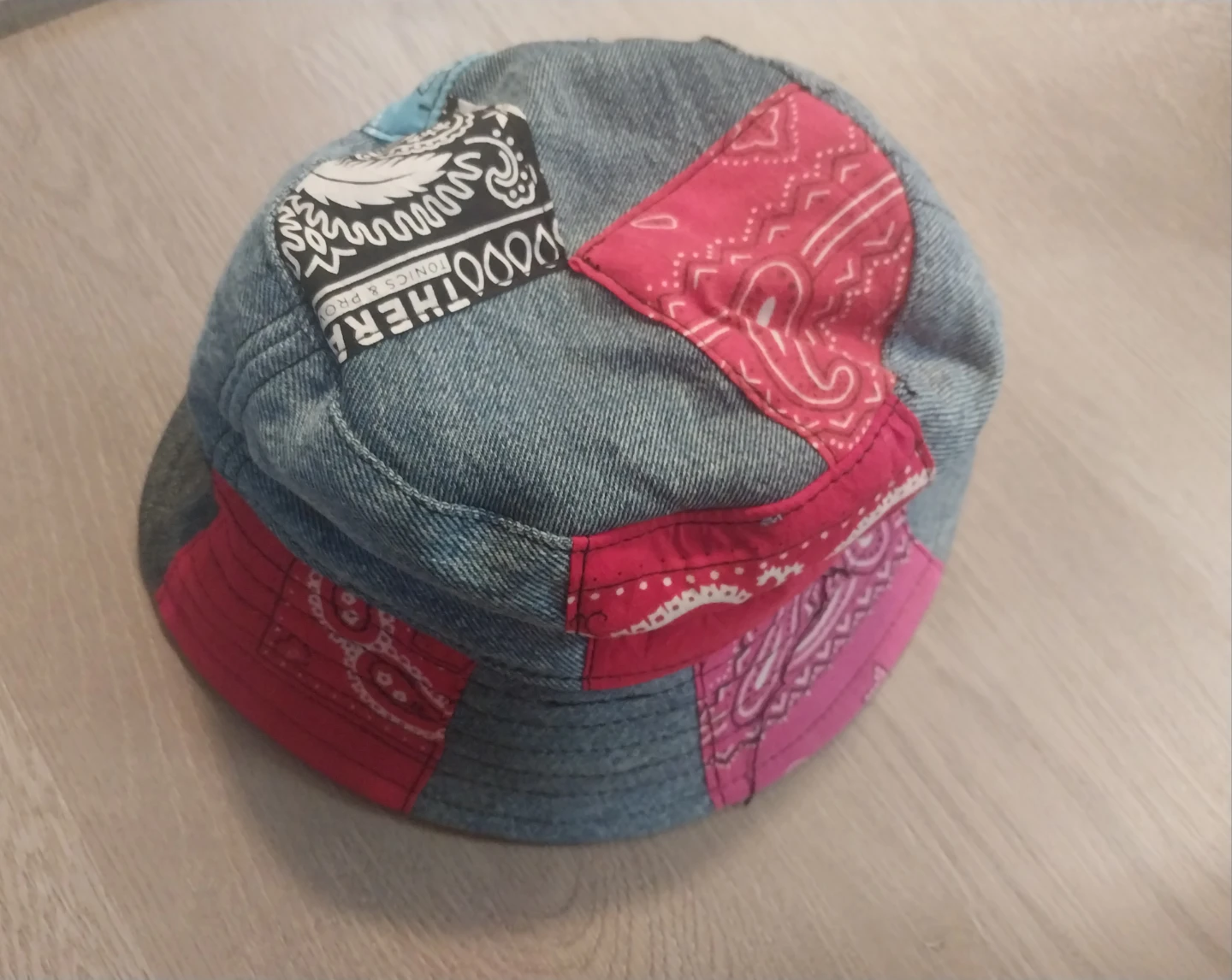 Upcycled Carhartt Patchwork Bucket Hat - photo 4
