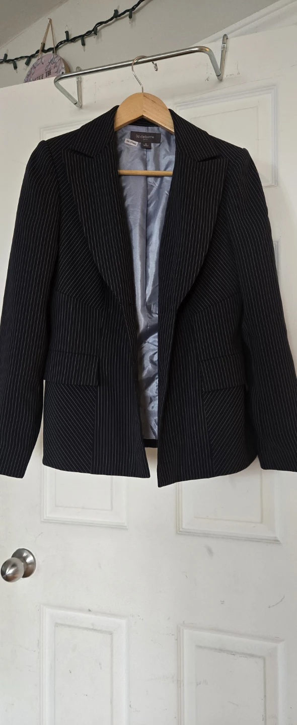 Liz Claiborne Pinstripe Blazer Size 6