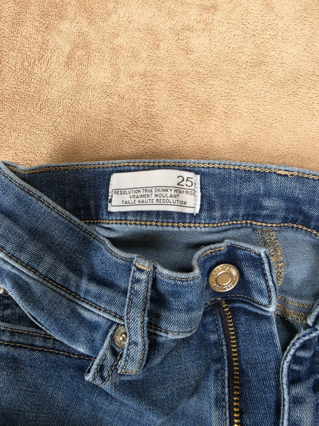 Gap 1969 True Skinny High Rise Jeans Size 25 - photo 2