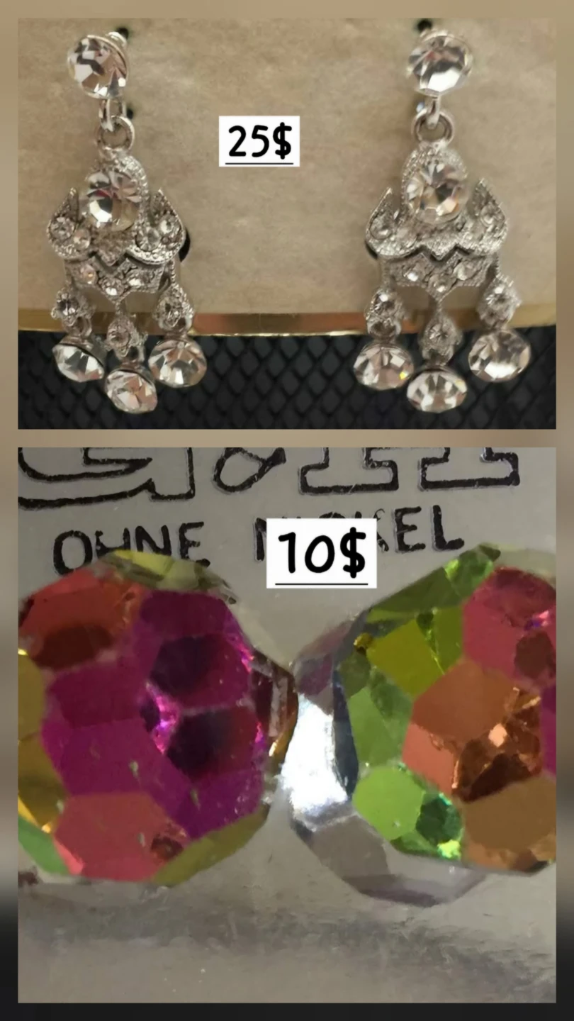 all new Assorted Crystal and Bead Necklaces and Earrings - photo 2