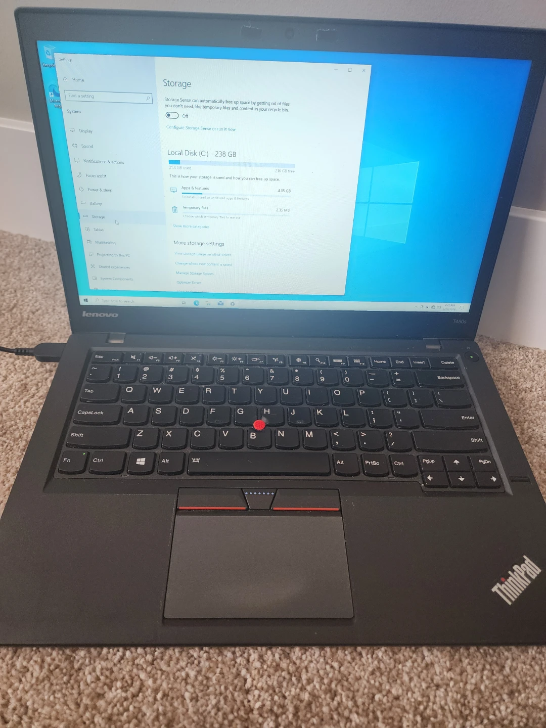 Lenovo ThinkPad T450s Laptop - photo 2
