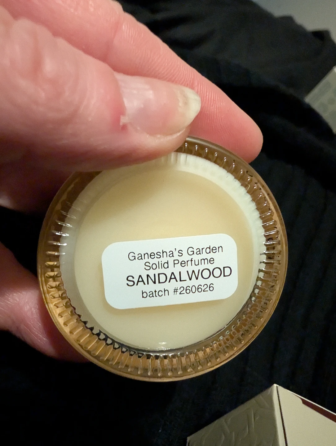 Sandalwood solid perfume New by Ganesha's garden - photo 3