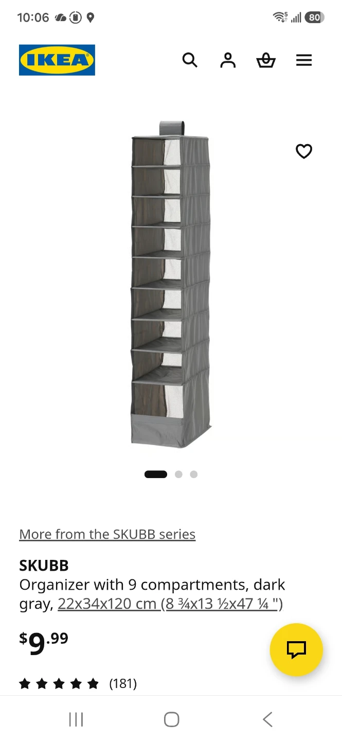 IKEA SKUBB Organizer with 9 Compartments - White - photo 4