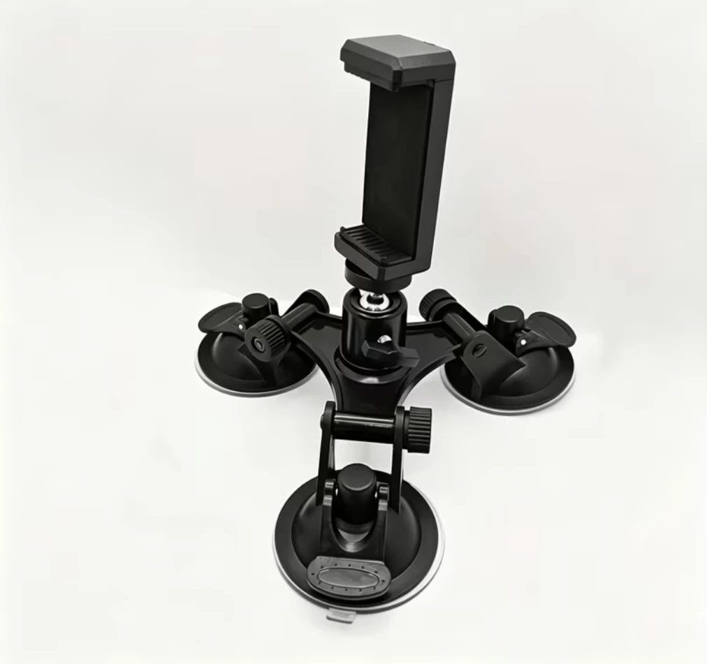 Triple Suction Cup car windshield insta360 phone GoPro Hero