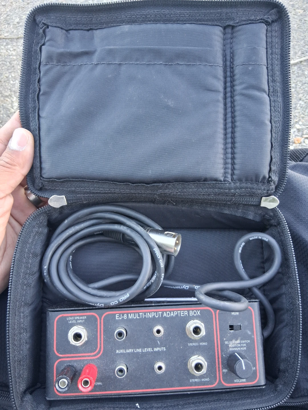 EJ-8 Multi-Input Adapter Box with XLR Cable - photo 4