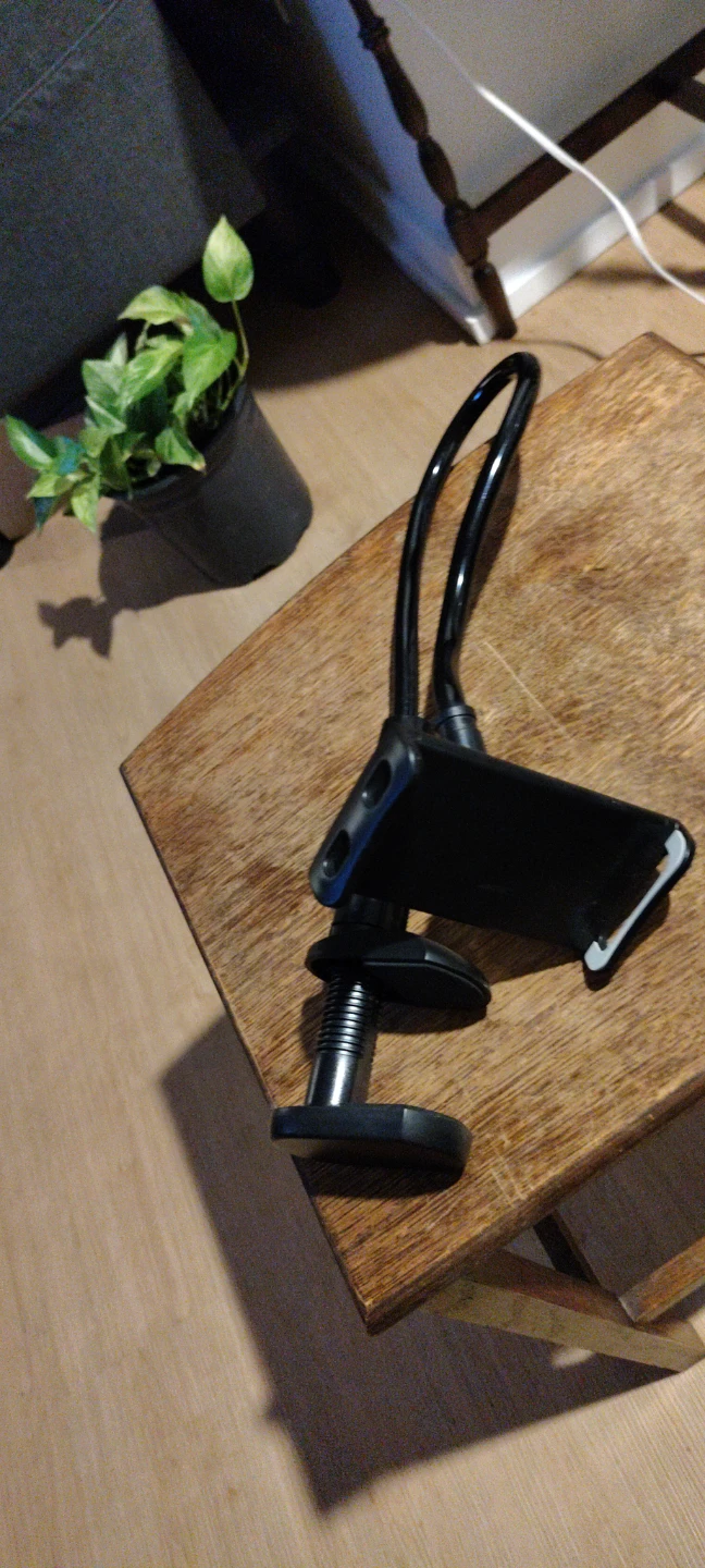 Black Gooseneck Phone Holder with Clamp - photo 5
