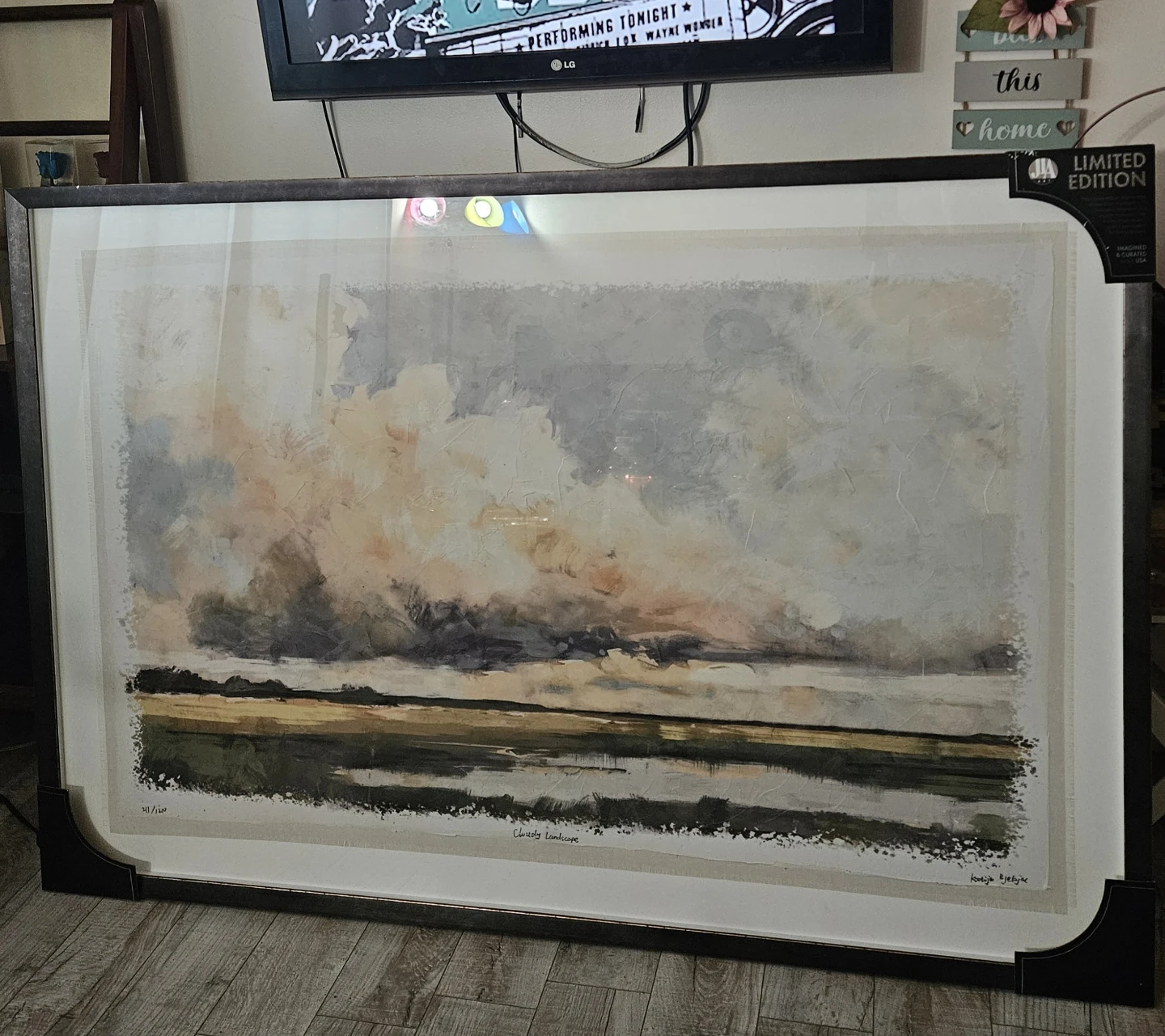 Limited Edition "Cloudy Landscape" Art Print - photo 2