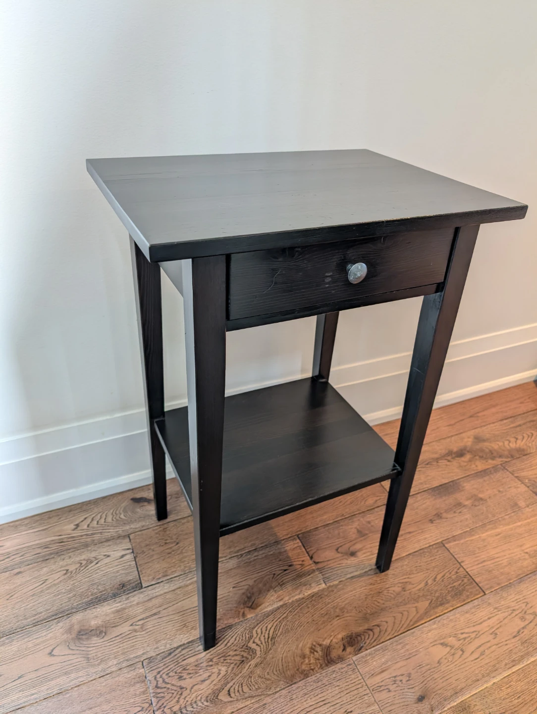 IKEA Hemnes Nightstand Side Table, Black Brown - photo 4