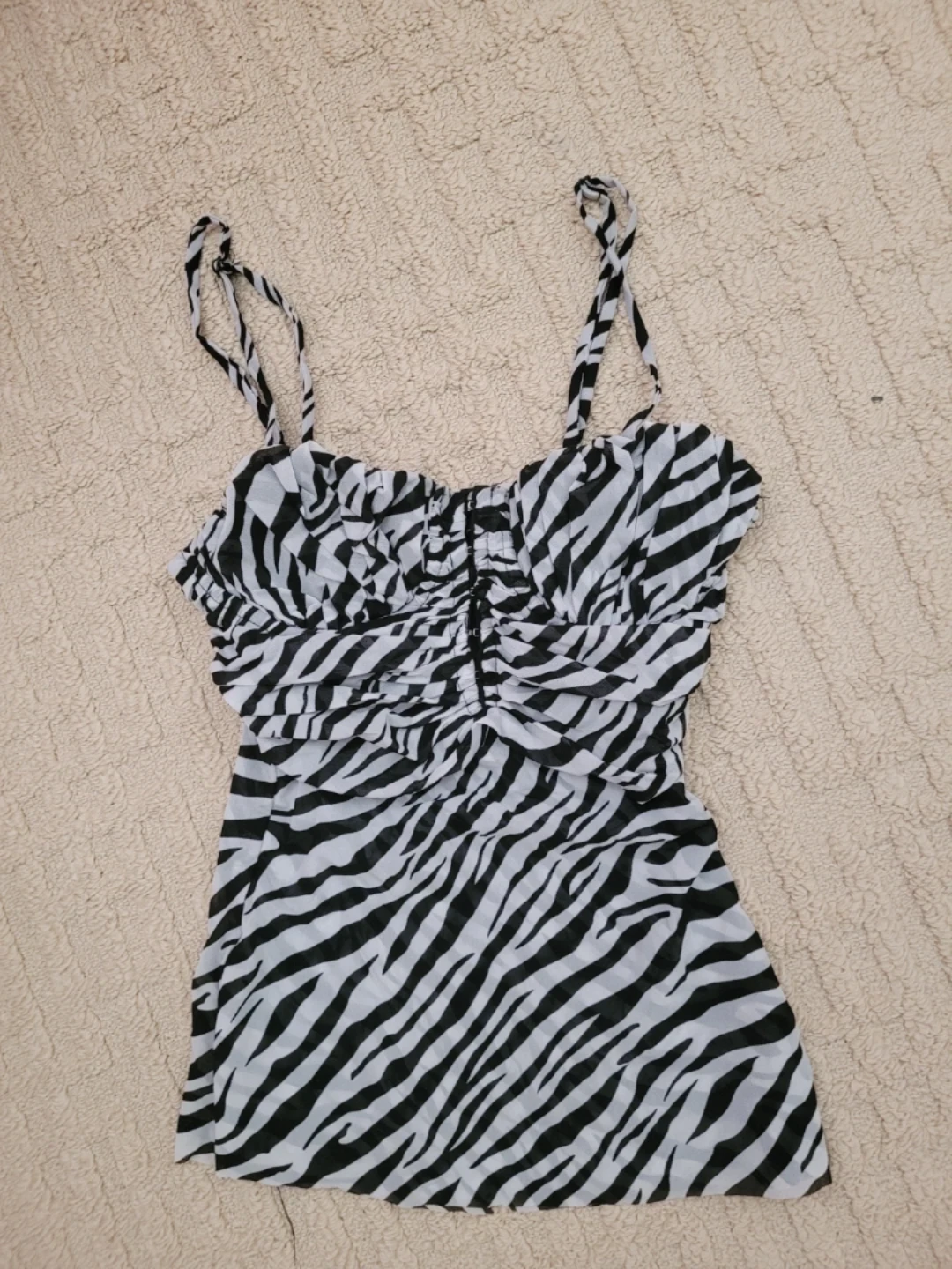Zebra Print tank top