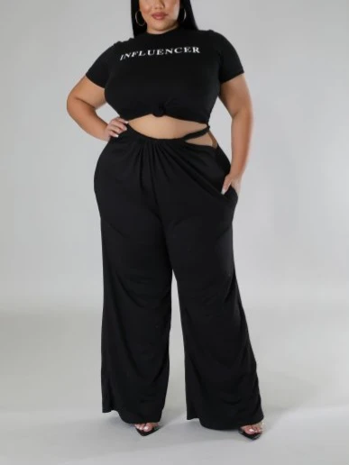 Plus Size Wide Leg Jumpsuit - photo 2