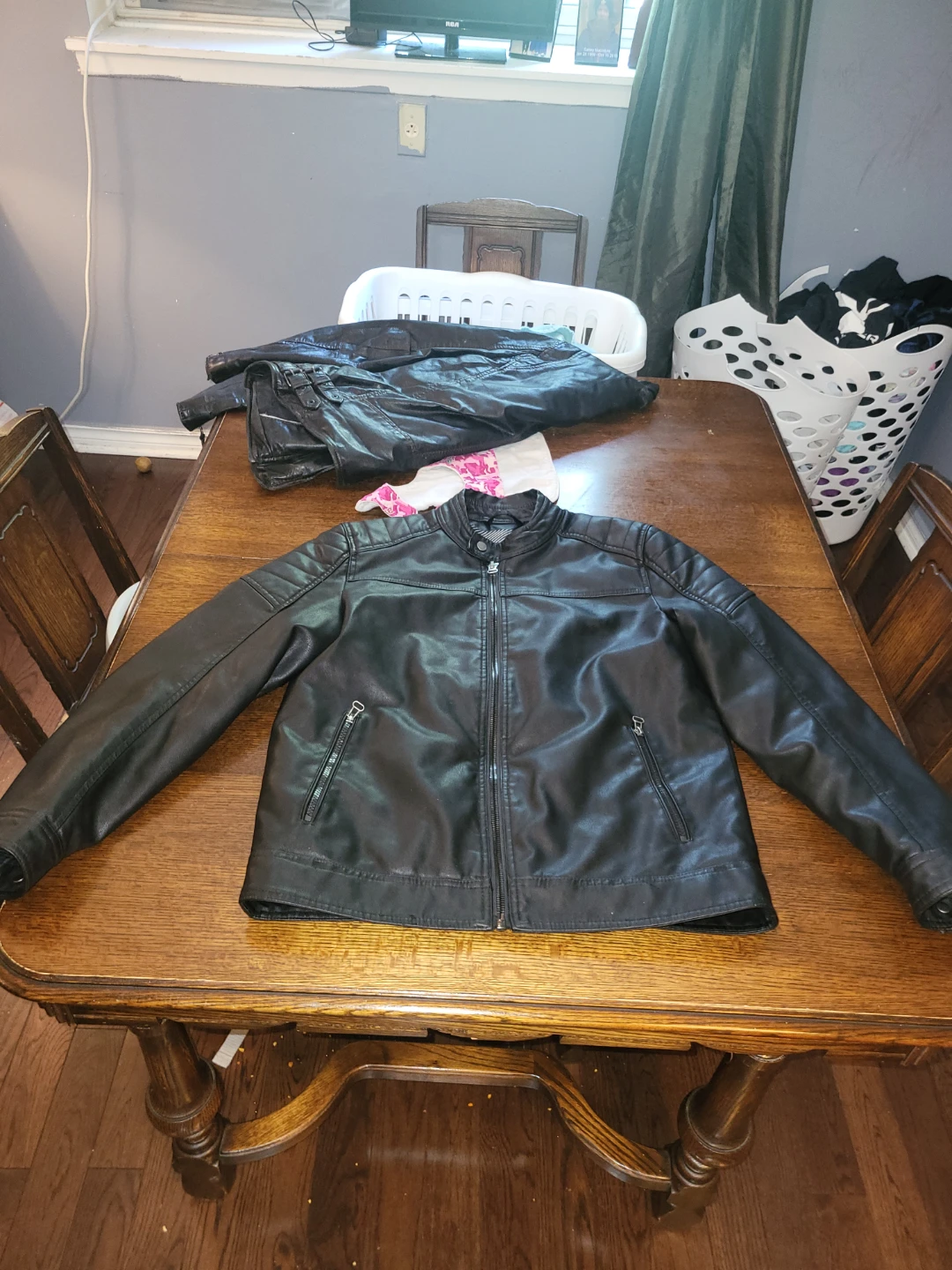 Leather coat - photo 3
