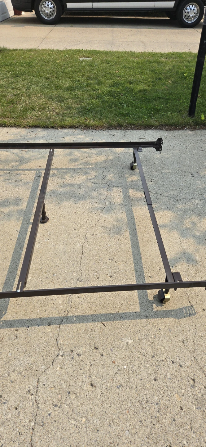 Adjustable Metal Bed Frame with Headboard Mounts - photo 4