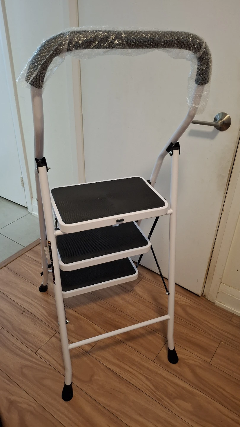 🪜 White Three Step Ladder 125cm Height - photo 4