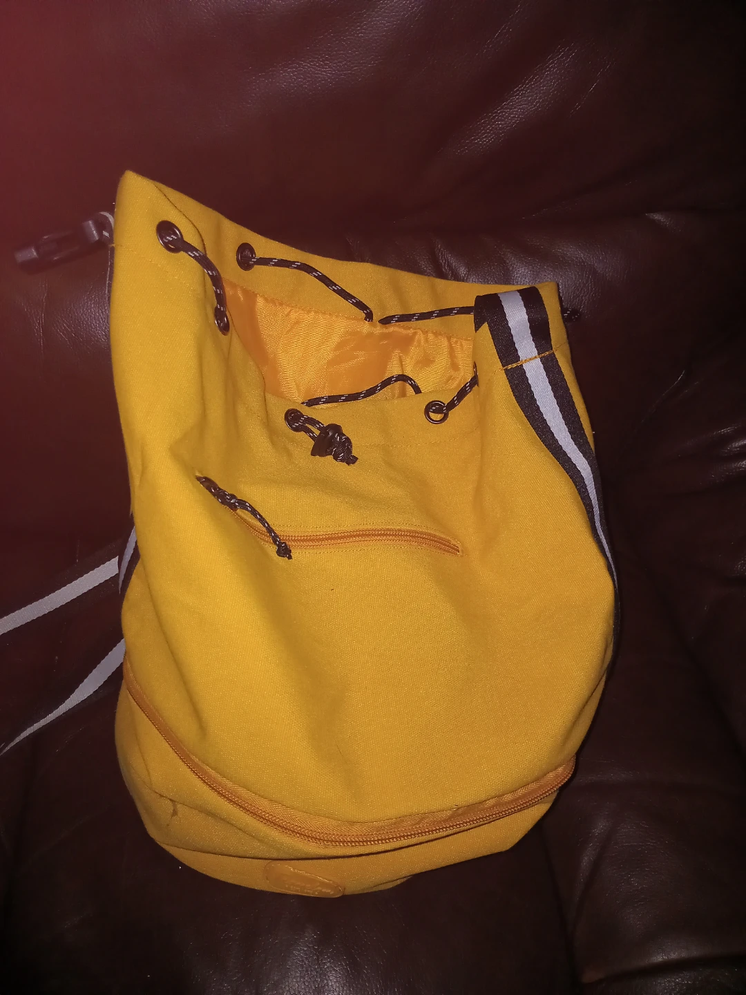 Travelon Yellow Drawstring Backpack