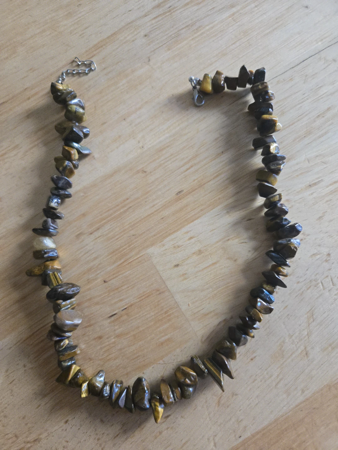 Tumbled Tiger's Eye Gemstone Necklace