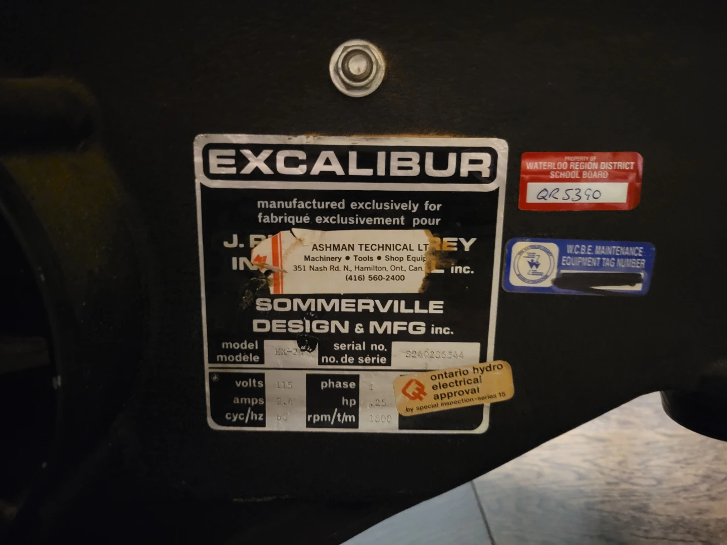 EXCALIBUR Scroll Saw - photo 2