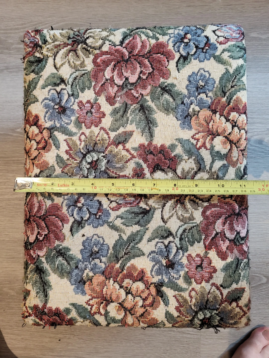 Antique Floral Footstool Ottoman - photo 4