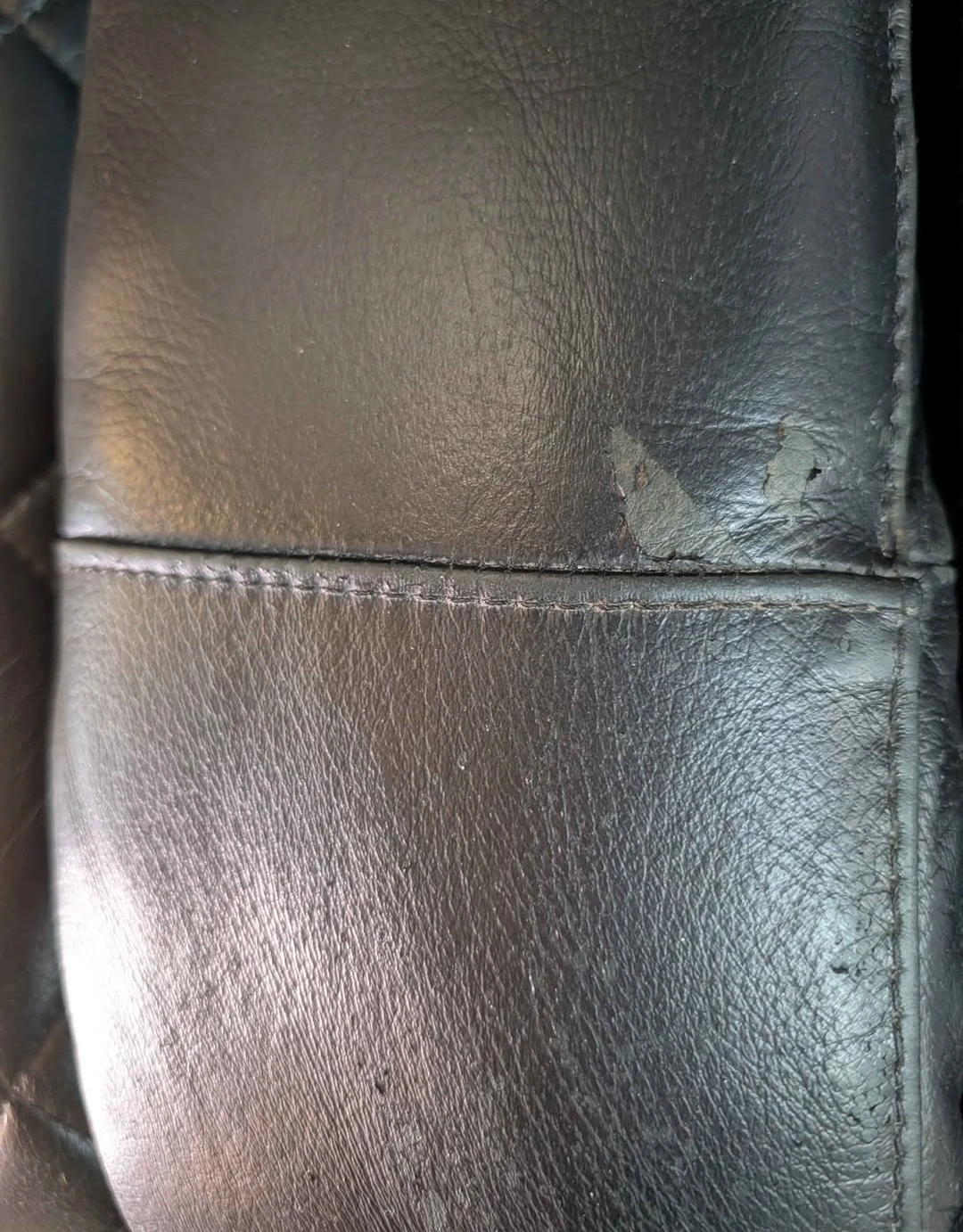 Black Leather Power Reclining Sofa with Cup Holders - photo 3