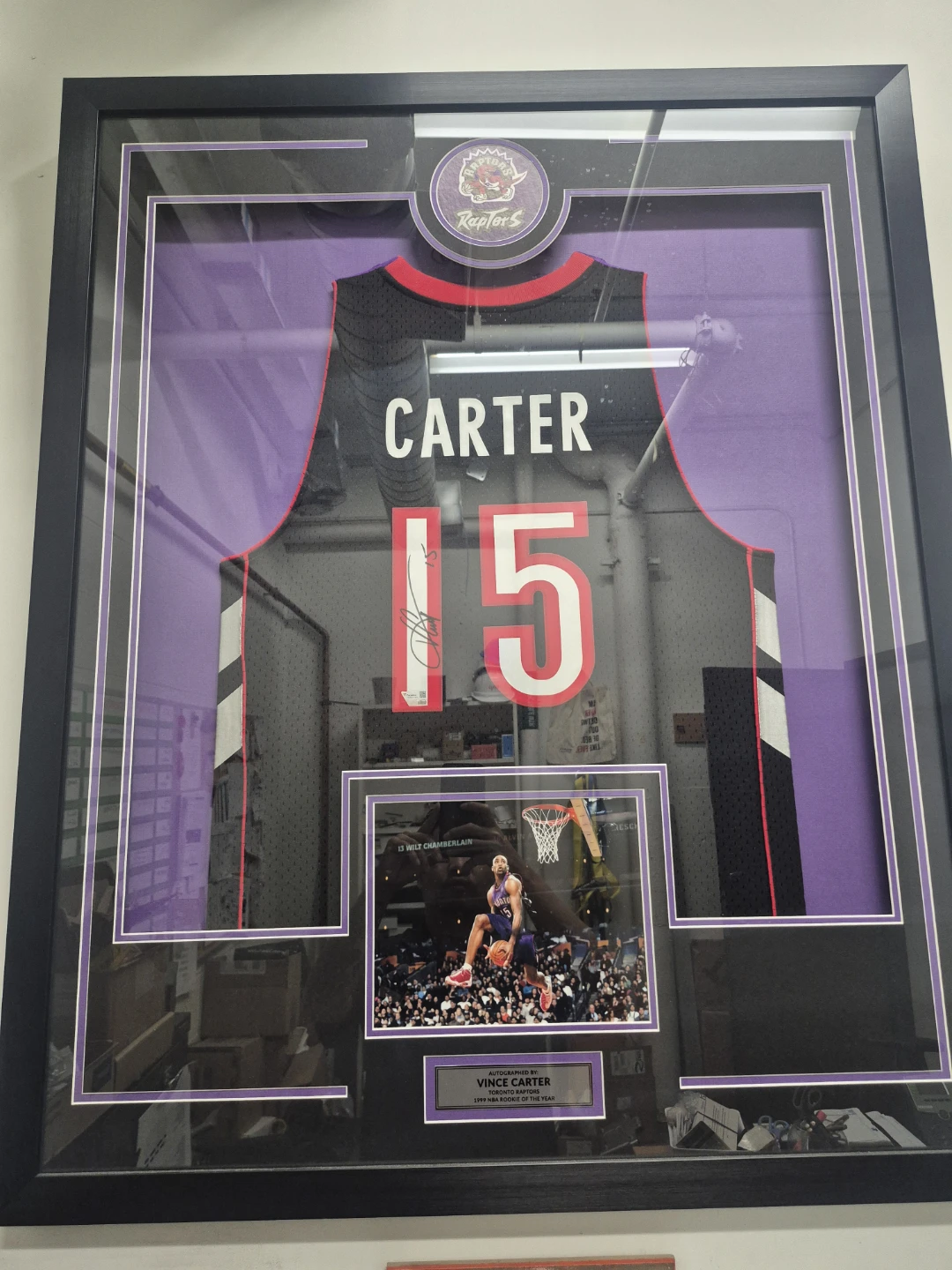 Vince Carter Autographed Toronto Raptors Jersey 15