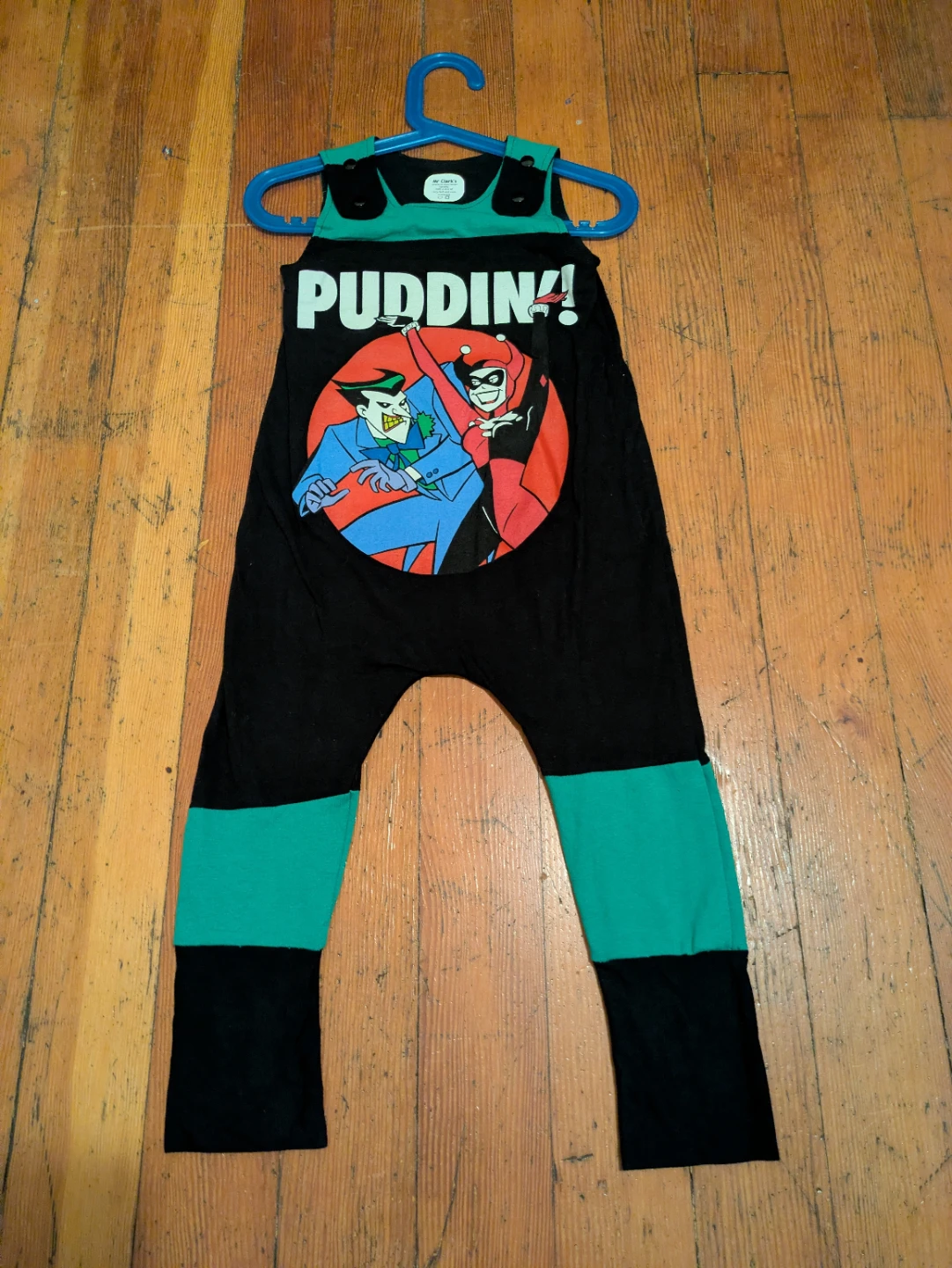 One of a Kind DC Comics Joker & Harley Quinn "Puddin!"  Romper
