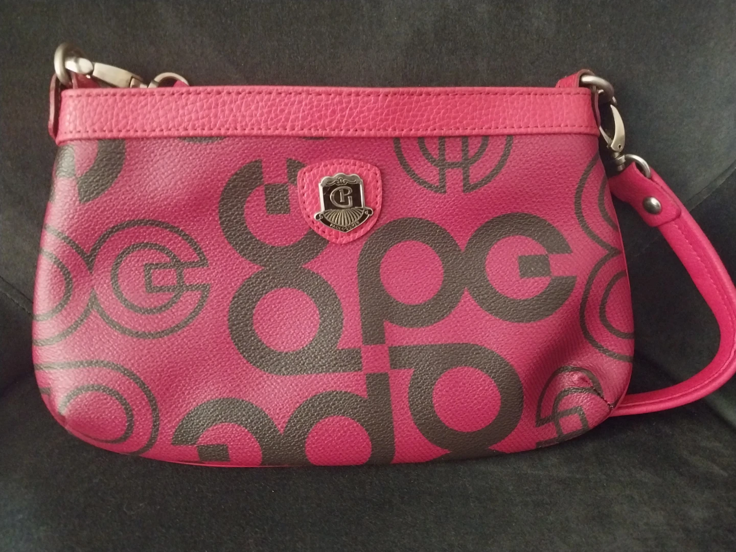Paolo Gomes Pink Monogram Leather Bag