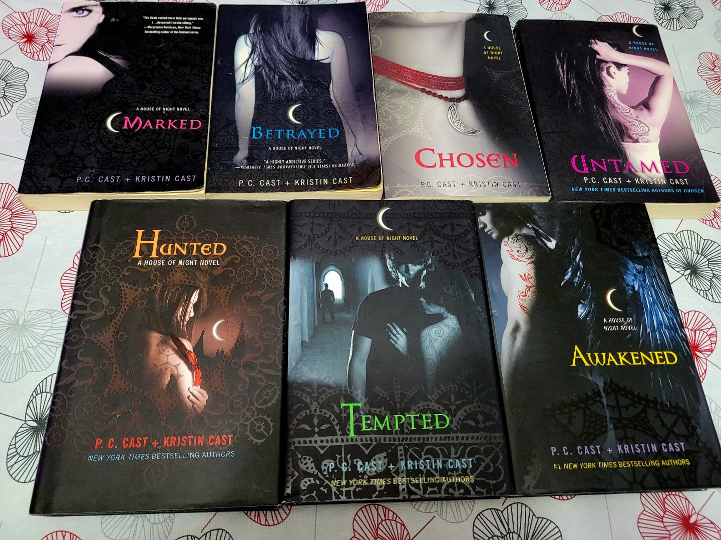 P.C. Cast & Kristin Cast House of Night Novels (7 Books)