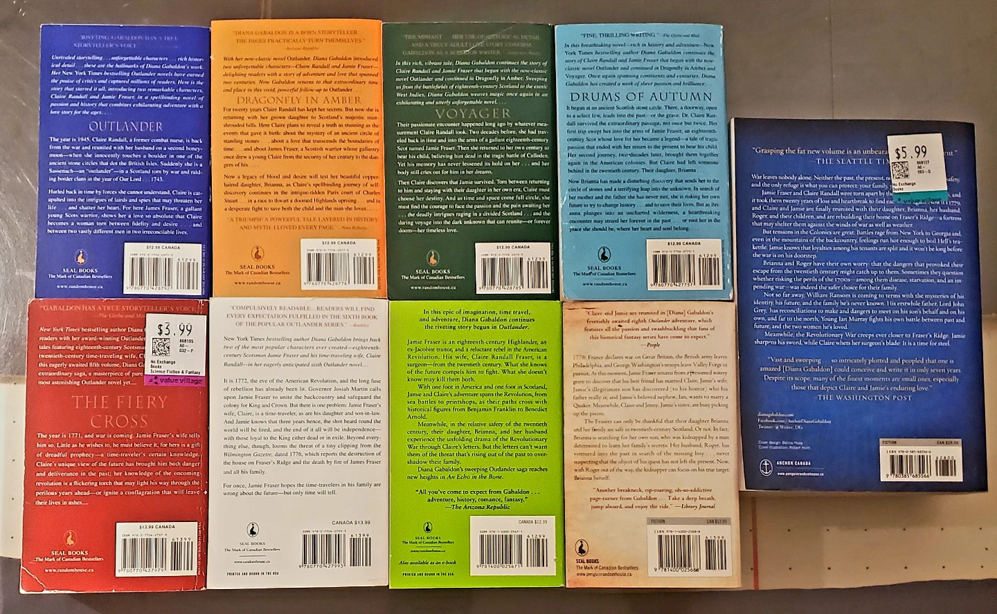 Diana Gabaldon Outlander Series Novels (Lot of 9) - photo 2