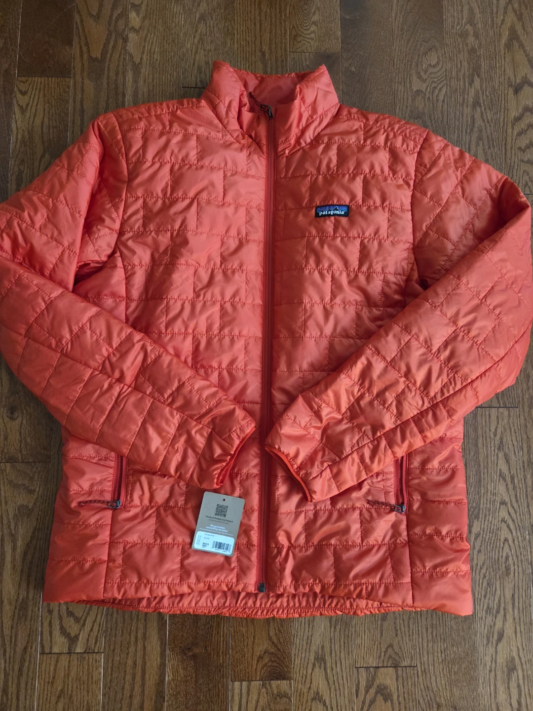 New: Patagonia Men's Nano Puff Jacket Coal Orange Size L