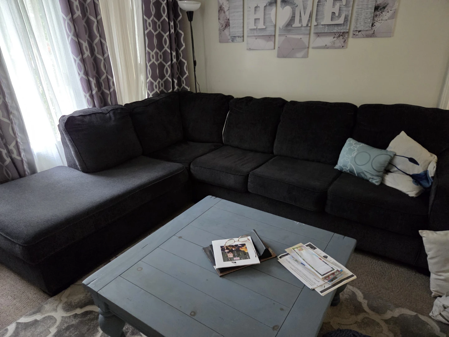 Dark Grey Sectional Sofa
