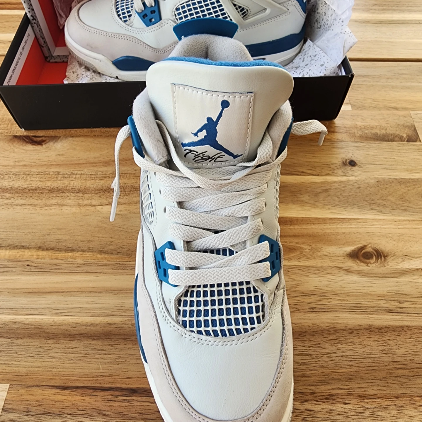 Nike Air Jordan 4 Retro ( military blue) - photo 4