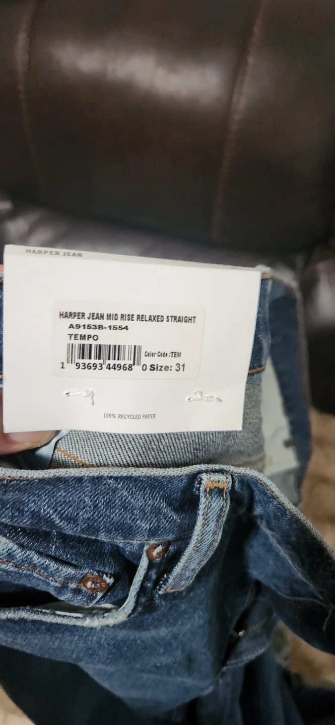 AGOLDE Harper Mid Rise Relaxed Straight Jeans