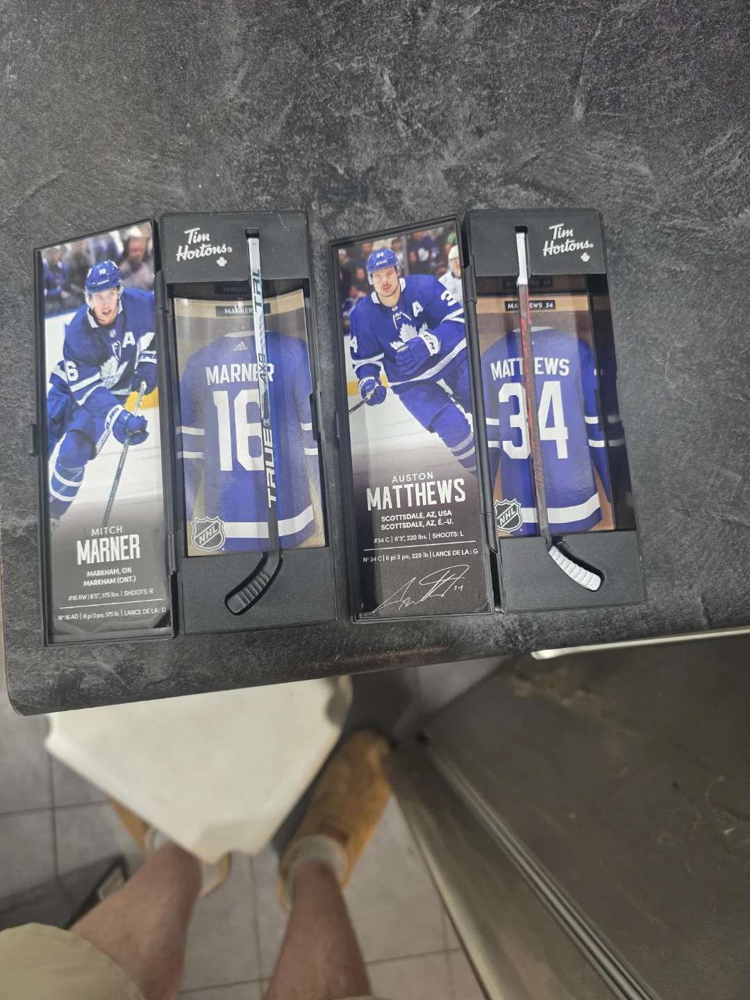 Tim Hortons NHL Mini Hockey Stick Sets - Marner & Matthews - photo 2