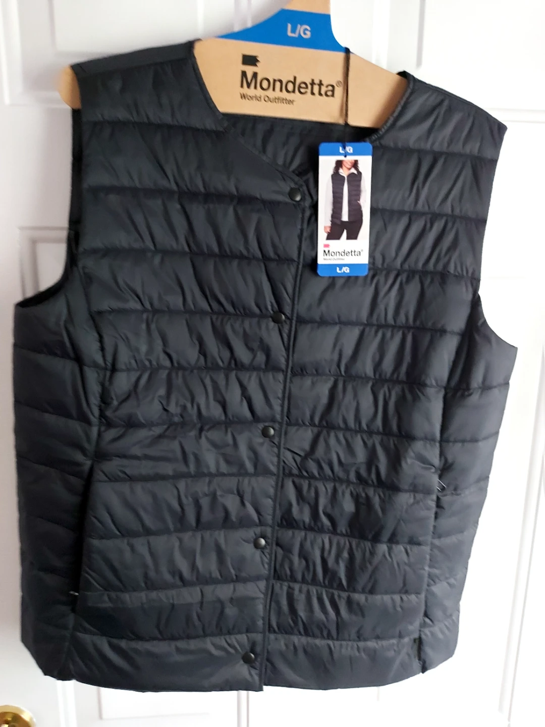 Mondetta Women's Puffer Vest - Black, Size L