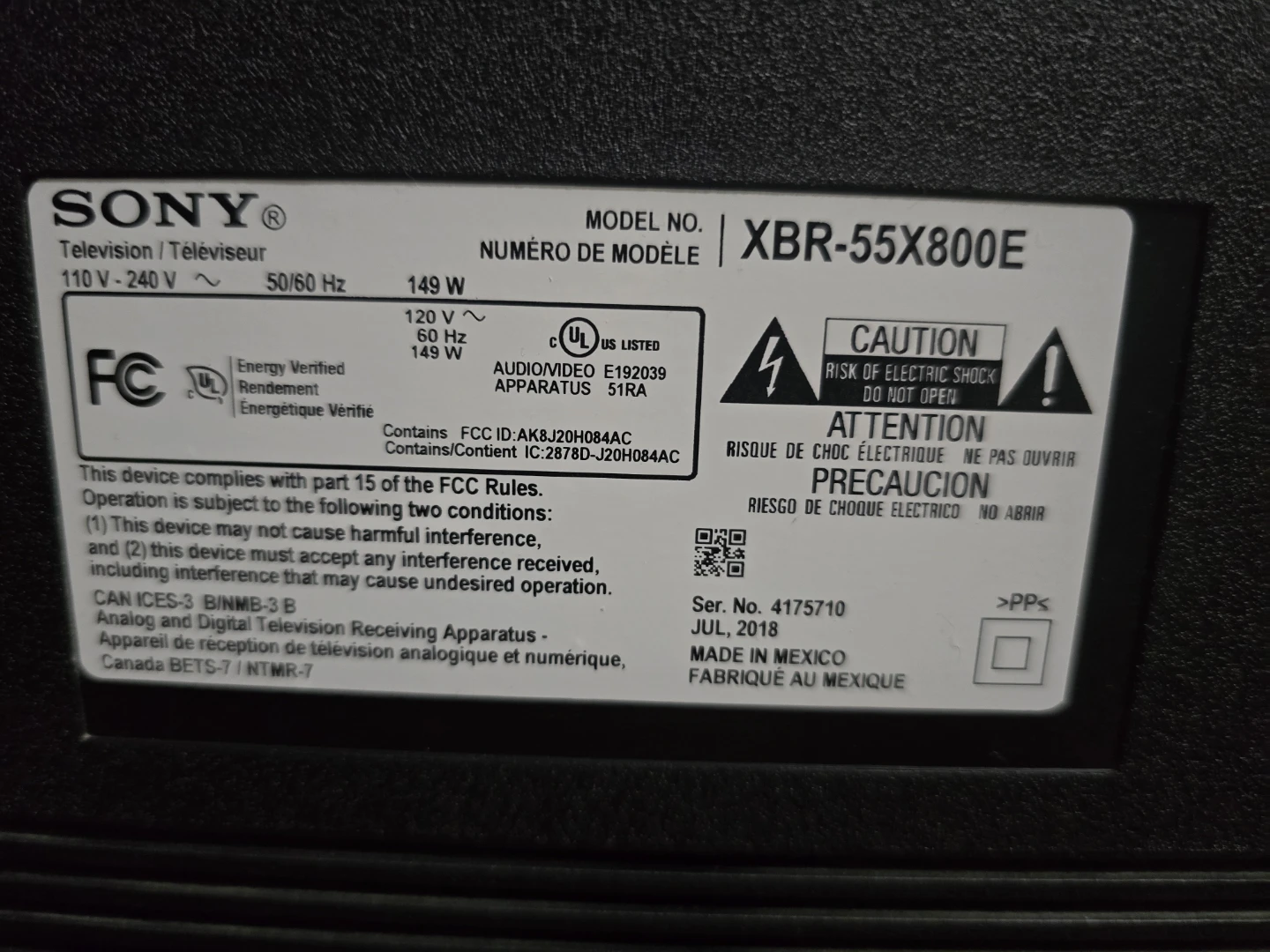 Sony 55" Class 4K UHD (2160P) Smart LED TV (XBR55X800E) - photo 4