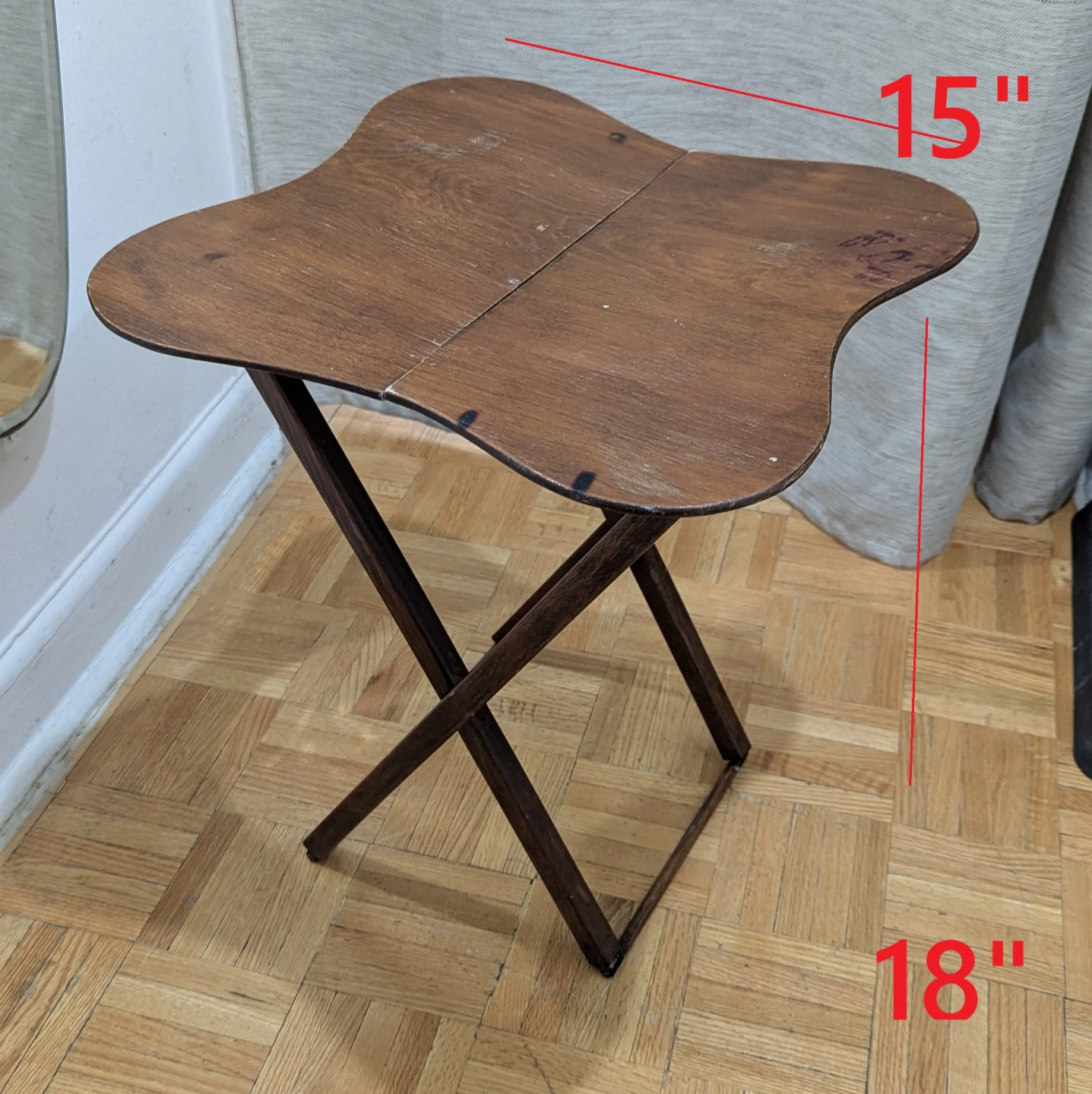 Portable Folding Wood Table TV Bed Tray\Dinner Furniture