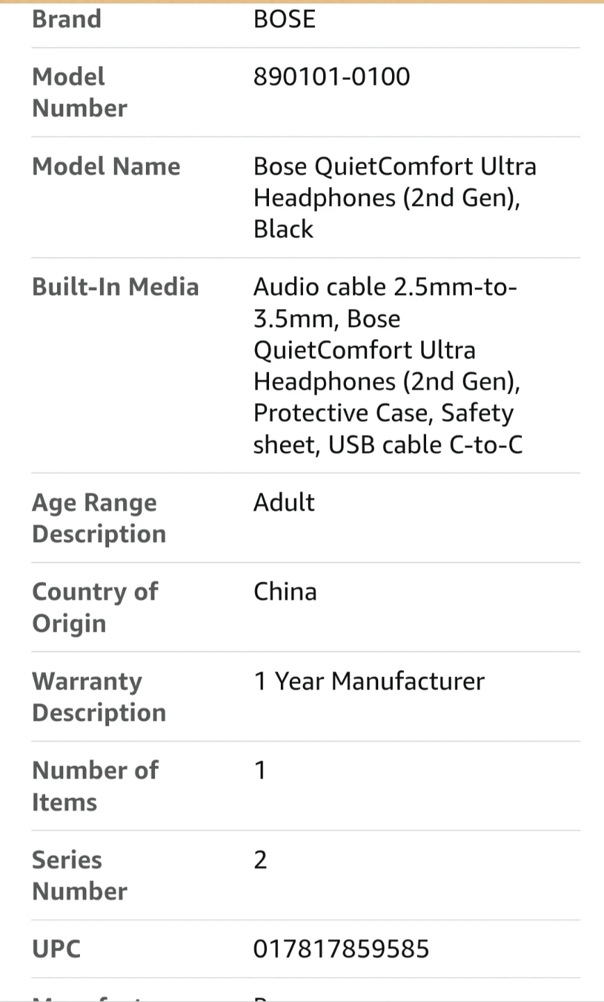 Bose Noise Cancelling Headphones - photo 2